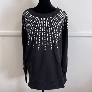 Fantastic Fawn Long Sleeve Starburst Pattern Sweatshirt